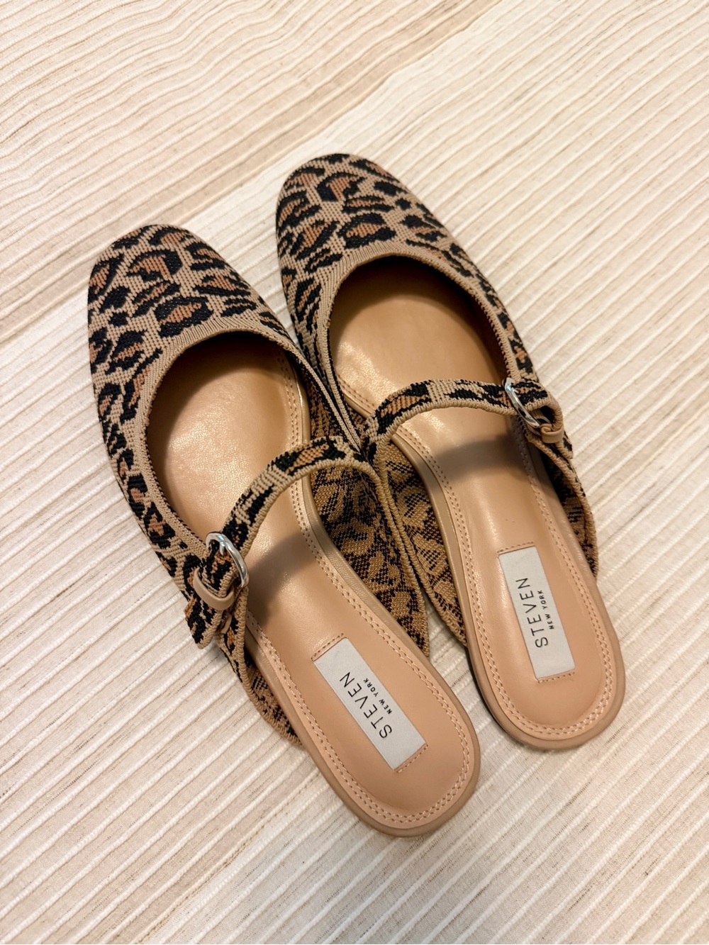 Steven New York Leopard Mules 10